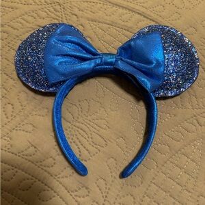 Disney Blue Glitter Minnie Ears